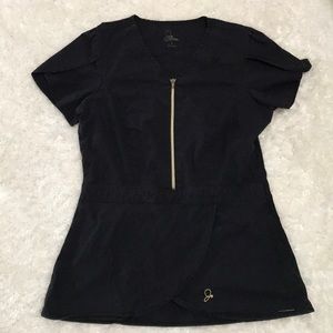 Jaanuu Black scrub top